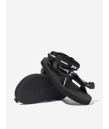 Palm Angels Kids PA X Suicoke Depa-2 Sandals in Black Véritable concentré