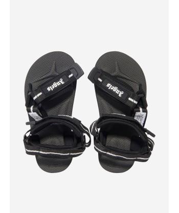 Palm Angels Kids PA X Suicoke Depa-2 Sandals in Black Véritable concentré