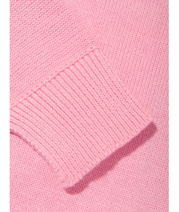 Palm Angels Girls Curved Logo Sweatshirt in Pink offre 