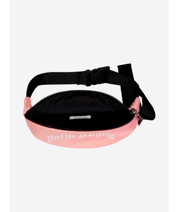 Palm Angels Girls Curved Logo Belt Bag in Pink (23cm) france