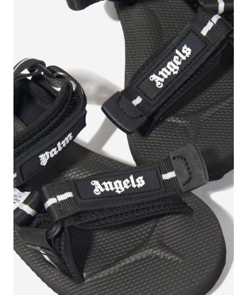 Palm Angels Kids PA X Suicoke Depa-2 Sandals in Black Véritable concentré