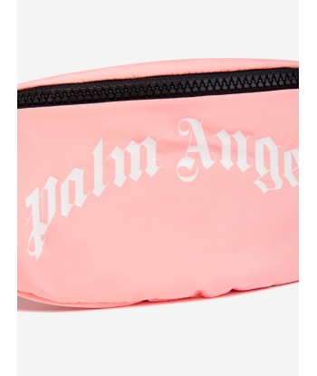 Palm Angels Girls Curved Logo Belt Bag in Pink (23cm) france