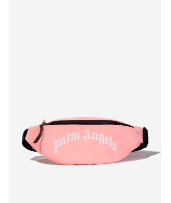 Palm Angels Girls Curved Logo Belt Bag in Pink (23cm) france