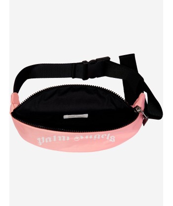 Palm Angels Girls Curved Logo Belt Bag in Pink (23cm) france