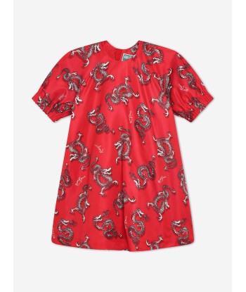 KENZO Girls Dragon Print Dress in Red suggérées chez