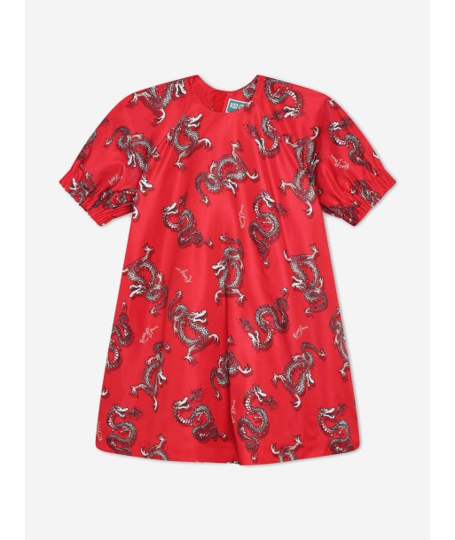 KENZO Girls Dragon Print Dress in Red suggérées chez