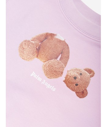 Palm Angels Baby Girls Bear Sweatshirt in Purple de technologie