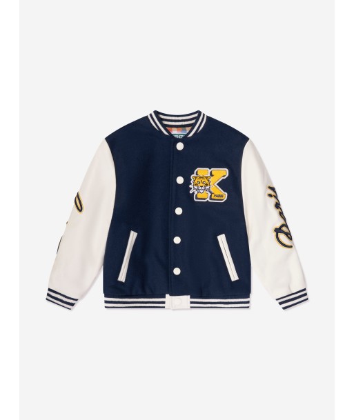 KENZO Boys Varsity Bomber Jacket in Navy livraison et retour toujours gratuits