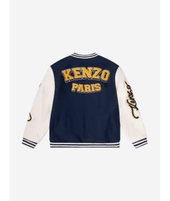 KENZO Boys Varsity Bomber Jacket in Navy livraison et retour toujours gratuits