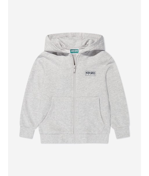 KENZO Boys Logo Zip Up Top in Grey online