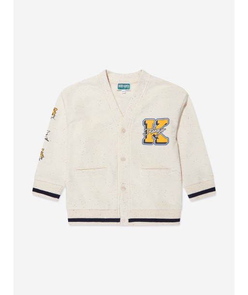 KENZO Boys Varsity Cardigan in Ivory Toutes les collections ici