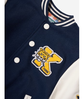 KENZO Boys Varsity Bomber Jacket in Navy livraison et retour toujours gratuits