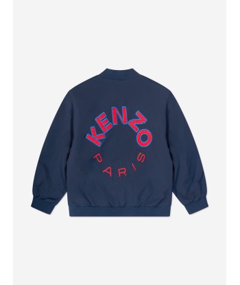 KENZO Kids Logo Zip Up Jacket in Navy Venez découvrir notre 