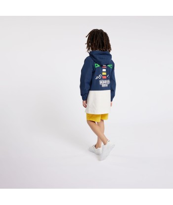 KENZO Kids Hooded Windbreaker in Navy ou a consommer sur place