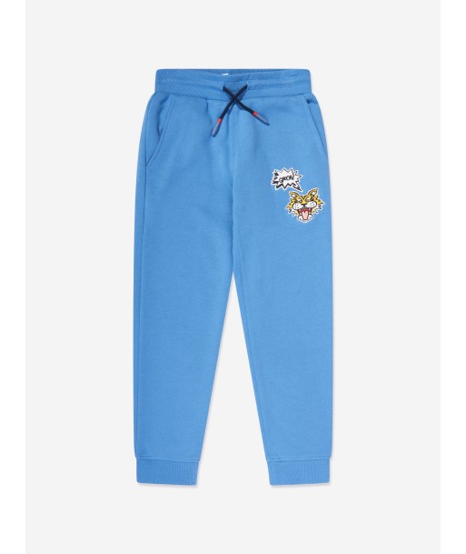 KENZO Boys Tiger Logo Joggers in Blue solde