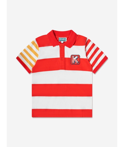 KENZO Boys Striped Polo Shirt in Red vous aussi creer 