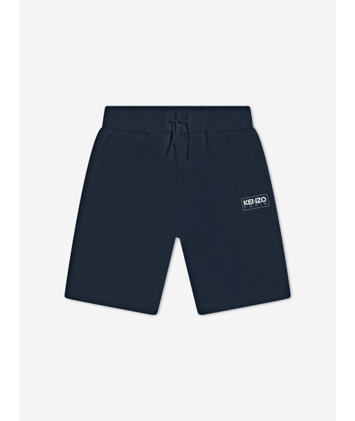 KENZO Boys Logo Bermuda Shorts in Navy pas cheres