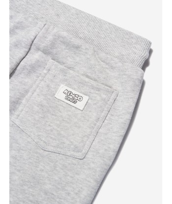 KENZO Boys Logo Joggers in Grey Venez acheter