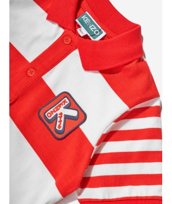 KENZO Boys Striped Polo Shirt in Red vous aussi creer 