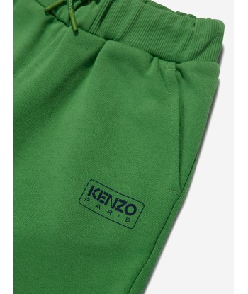 KENZO Boys Logo Bermuda Shorts in Green pas chere