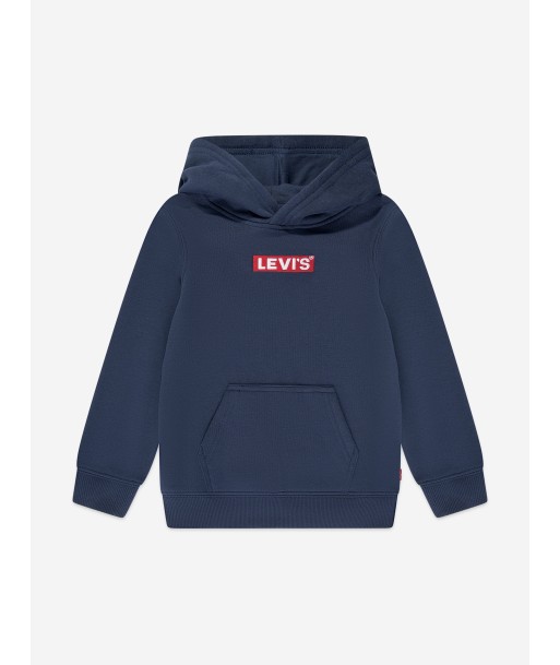 Levi's Boys Box Tab Pullover Hoodie in Blue Venez découvrir notre 