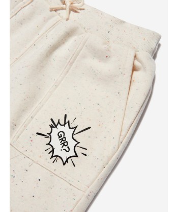 KENZO Boys Slogan Bermuda Shorts in ivory acheter en ligne