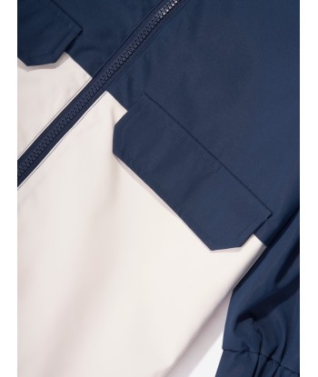 KENZO Kids Hooded Windbreaker in Navy ou a consommer sur place