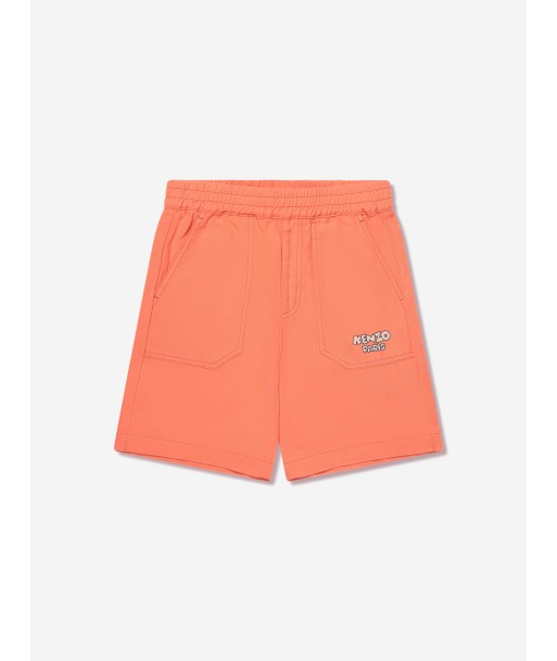 KENZO Boys Logo Bermuda Shorts in Red online