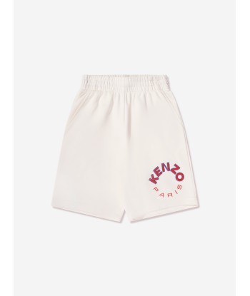 KENZO Kids Logo Bermuda Shorts in Ivory Vous souhaitez 