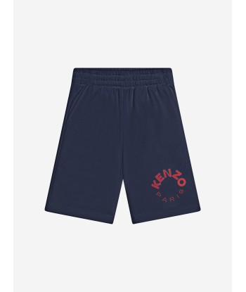 KENZO Kids Logo Bermuda Shorts in Navy livraison gratuite