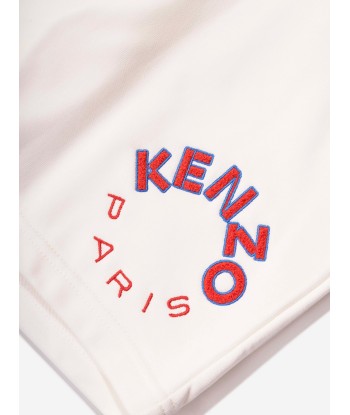 KENZO Kids Logo Bermuda Shorts in Ivory Vous souhaitez 