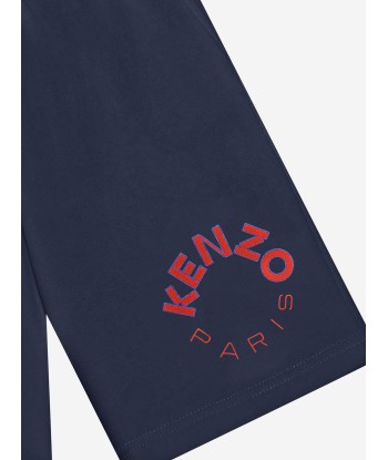 KENZO Kids Logo Bermuda Shorts in Navy livraison gratuite