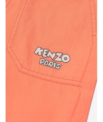 KENZO Boys Logo Bermuda Shorts in Red online