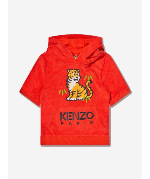 KENZO Boys Kotora Hoodie in Red Comparez et commandez 