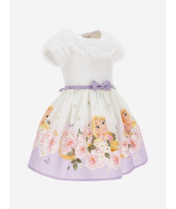 Monnalisa Girls Floral Princess Dress in Purple 50-70% off 