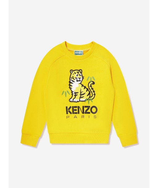 KENZO Boys Kotora Sweatshirt in Yellow Amélioration de cerveau avec