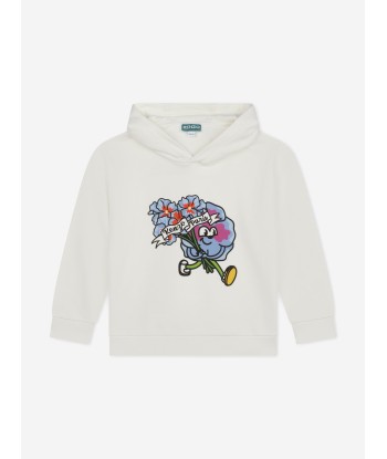 KENZO Boys Boke Flower Hoodie in Ivory la livraison gratuite