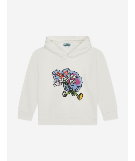 KENZO Boys Boke Flower Hoodie in Ivory la livraison gratuite