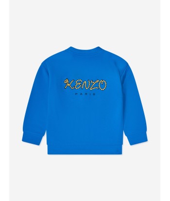 KENZO Boys Kotora Cardigan in Blue Faites des économies