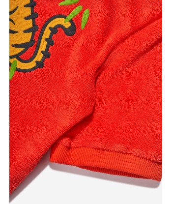 KENZO Boys Kotora Hoodie in Red Comparez et commandez 