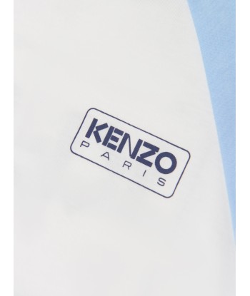 KENZO Boys Colourblock T-Shirt in Ivory les muscles