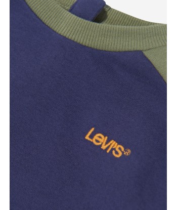 Levi's Wear Baby Boys Logo Colourblock Crew Sweatsirt in Blue à prix réduit toute l'année