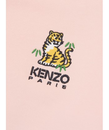 KENZO Girls Kotora Sweatshirt in Pink brillant des détails fins