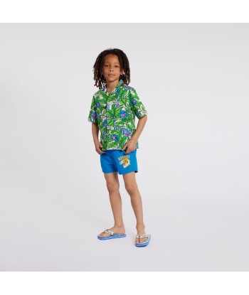 KENZO Boys Boke Flower Print T-Shirt Green 50-70% off 