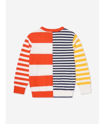 KENZO Kids Knitted Striped Jumper in Red de l' environnement