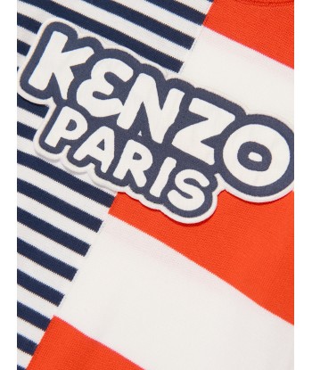 KENZO Kids Knitted Striped Jumper in Red de l' environnement