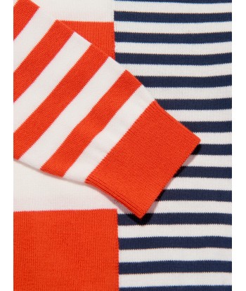 KENZO Kids Knitted Striped Jumper in Red de l' environnement