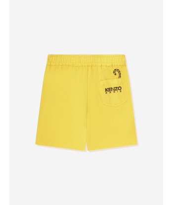 KENZO Boys Kotora Bermuda Shorts in Yellow ou a consommer sur place