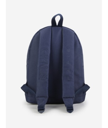 KENZO Kids Embroidered Elephant backpack in Navy (37cm) Faites des économies