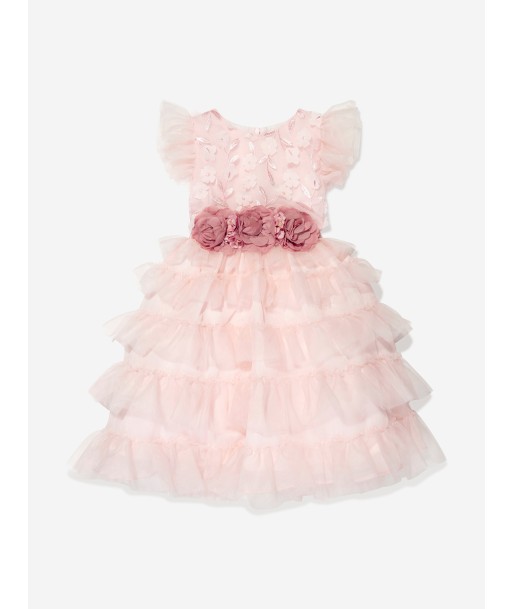 Patachou Girls Frilly Flower Dress in Pink Comparez plus de prix